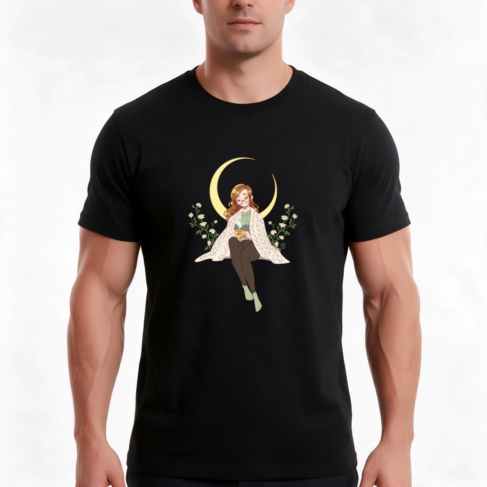 Chamomile Tea - Chamomile Tea T-Shirt, Summer Casual Cotton