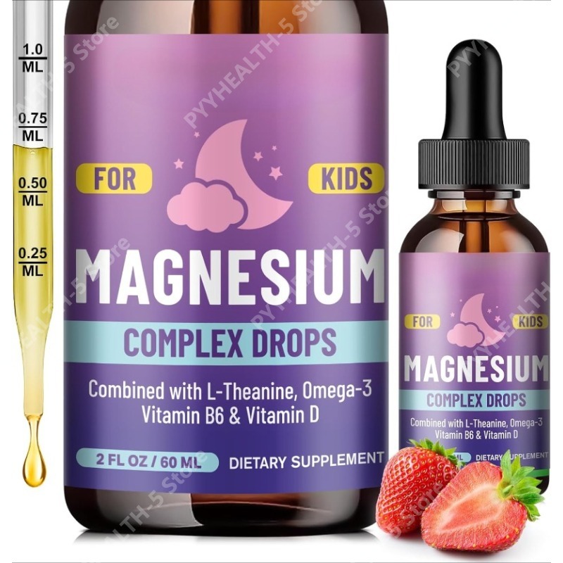 Ginger Tea - Kids Liquid Drops, Magnesium Glycinate with