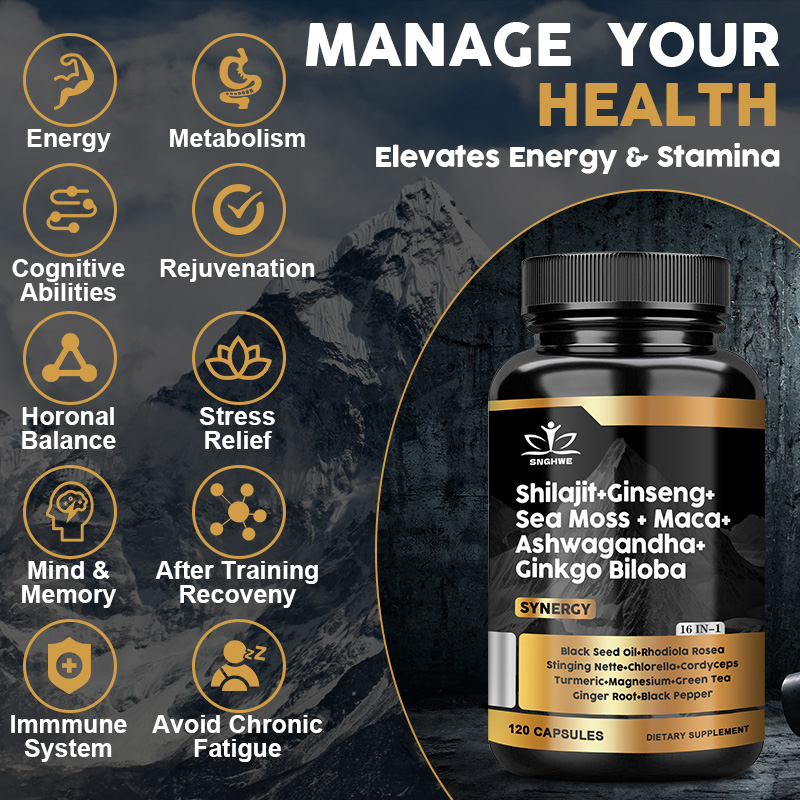 Shilajit Supplements Ginseng & - Ginger Tea ulasan dan harga