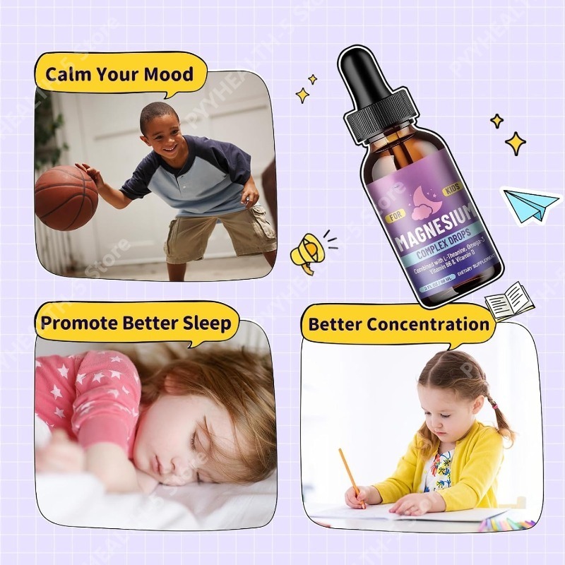 Kids Liquid Drops, Magnesium G - Ginger Tea ulasan dan harga