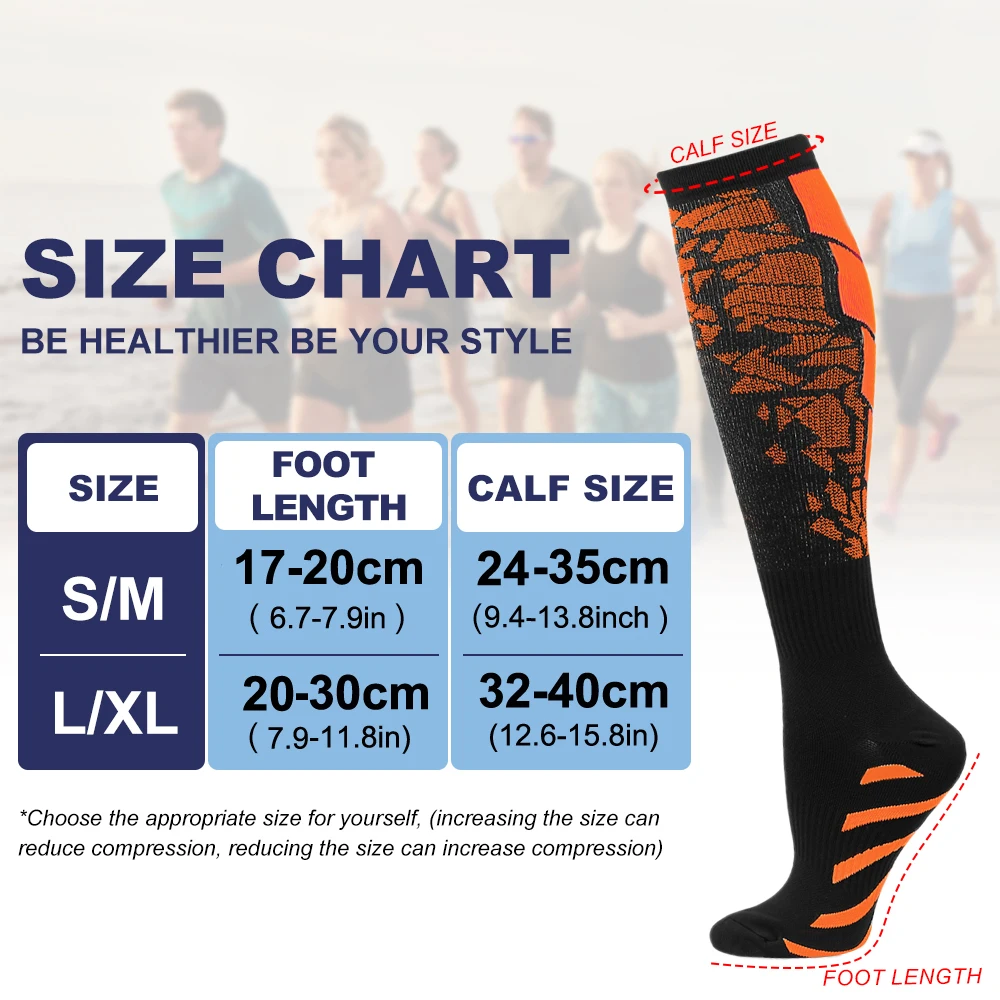 1Pair New Compression Socks 20 - Echinacea ulasan dan harga