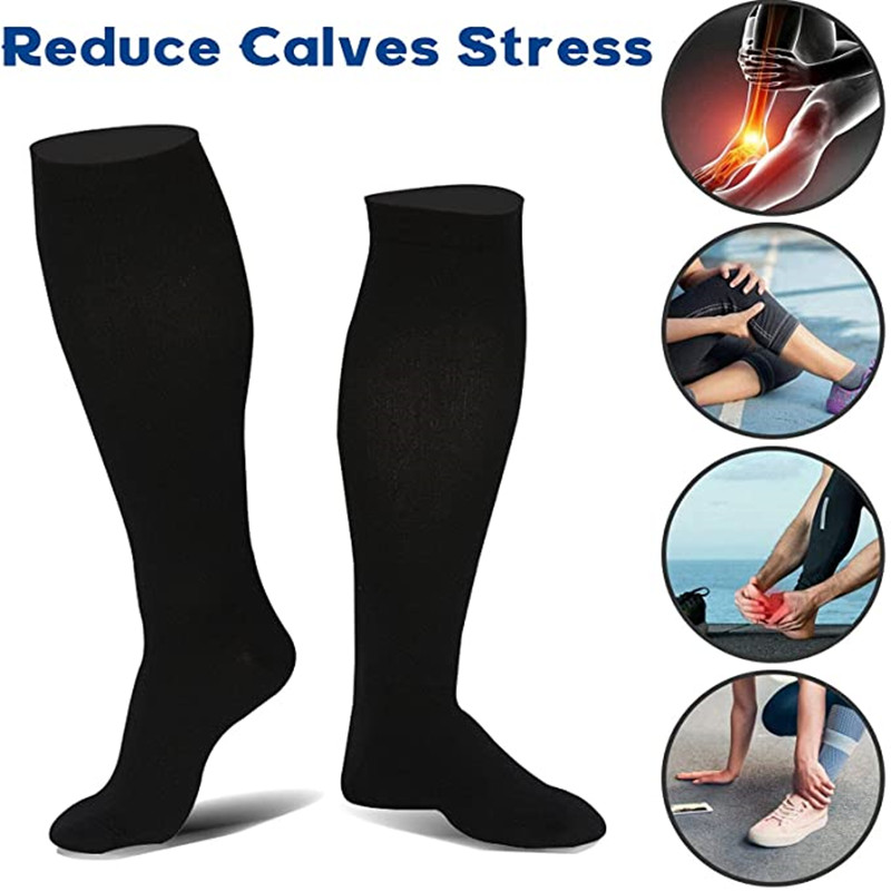 3 Pair Compression Socks Knee  - Echinacea ulasan dan harga