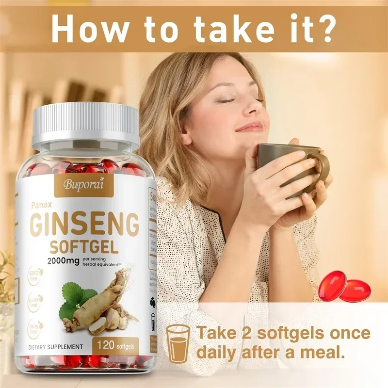 Red Panax Ginseng Capsules - f - Ginger Tea ulasan dan harga