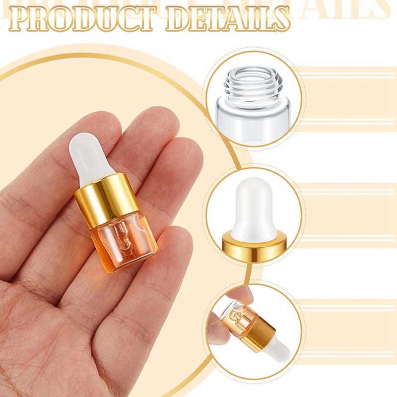 100Pcs Mini Glass Dropper Bott - Essential Oils ulasan dan harga